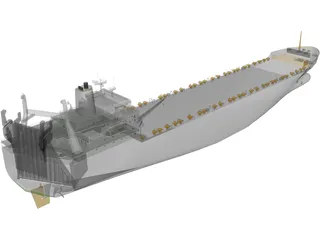 Tanker Ship 3D Model