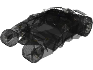 Batman Tumbler Car 3D Model