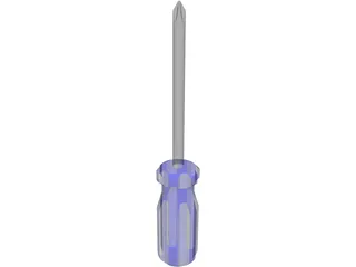 Phillips Head Screwdriver 3D Model