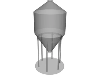 Grain Bin 12` 3D Model