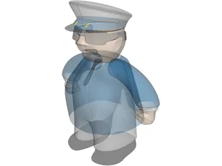 Captain 3D Model