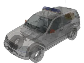Mercedes-Benz ML-class Police 3D Model