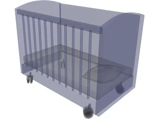 Baby cribe 3D Model
