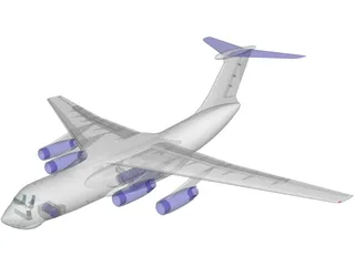 Ilyushin IL-76 Candid 3D Model