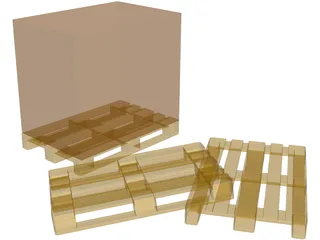 Euro Pallets 3D Model