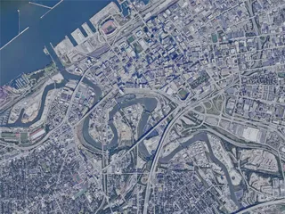 Cleveland City, USA (2023) 3D Model