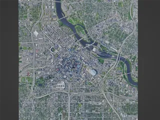 Minneapolis City, USA (2023) 3D Model