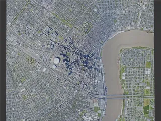 New Orleans City, USA (2023) 3D Model