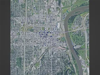 Omaha City, USA (2023) 3D Model