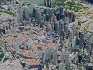 Singapore City, Singapore (2023) 3D Model