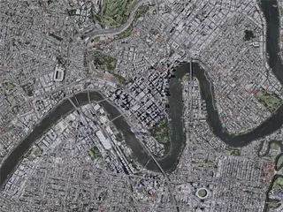 Brisbane City, Australia (2021) 3D Model