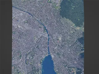 Zurich City, Switzerland (2023) 3D Model