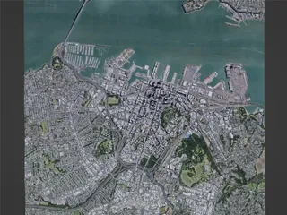 Auckland City, New Zealand (2022) 3D Model