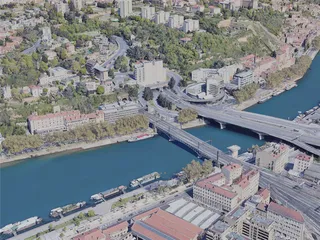 Lyon City, France (2023) 3D Model