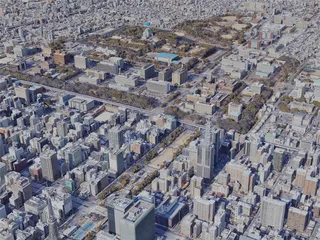 Nagoya City, Japan (2023) 3D Model