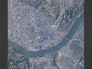 Cincinnati City, USA (2023) 3D Model