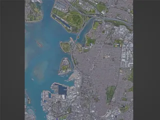 Portsmouth City, UK (2023) 3D Model