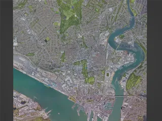 Southampton City, UK (2023) 3D Model
