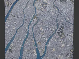 Hiroshima City, Japan (2023) 3D Model