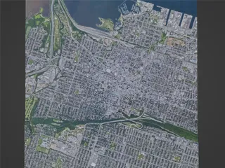 Hamilton City, ON, Canada (2023) 3D Model