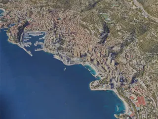 Monaco City, Monaco (2023) 3D Model