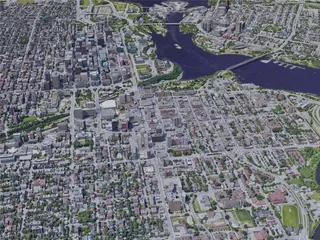 Ottawa City, Canada (2023) 3D Model