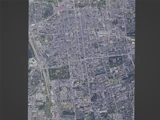 Lodz City, Poland (2023) 3D Model