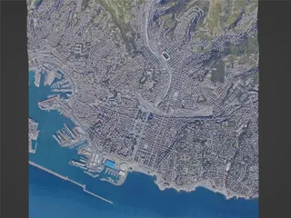 Genoa (Genova) City, Italy (2022) 3D Model