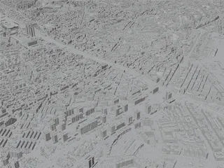 Malaga City, Spain (2023) 3D Model