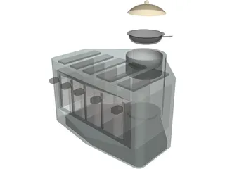 Modern Toaster 3D Model