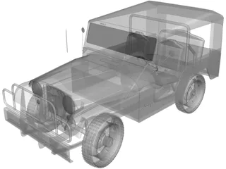 Jeep Willys CJ5 3D Model