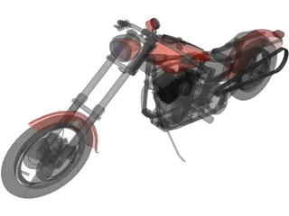 Chopper Bike 3D Model