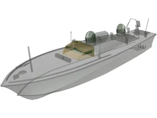 Demora Military Ship 3D Model