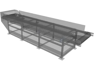 Conveyor Belt 5m 3D Model