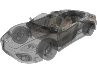 Ferrari 360 Spider 3D Model