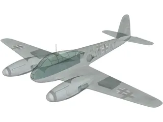 Messerschmitt Me 410 Hornisse (Hornet) 3D Model