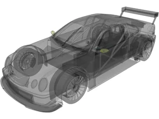 Mercedes-Benz CLK GTR 3D Model