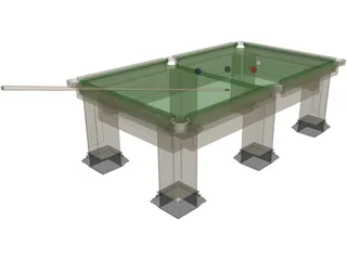 Pool Table 3D Model