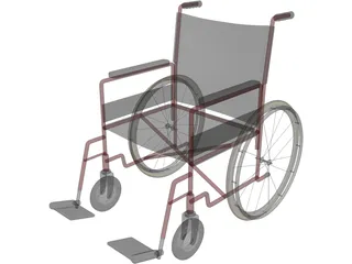 Wheelchair 3D Model