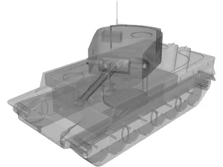 German Tank T2 3D Model