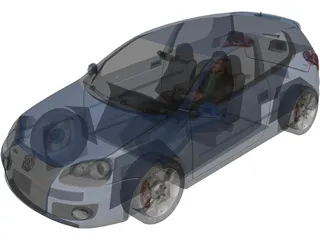 Volkswagen Golf GTi 3D Model