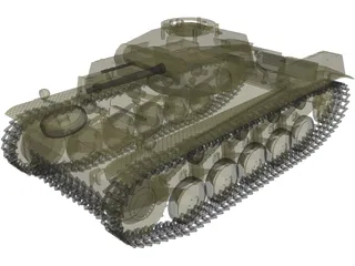 Panzer 2F 3D Model