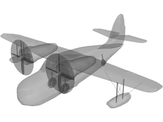 Grumman G-21 Goose 3D Model