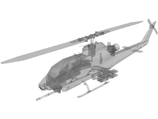 Bell AH-1S Cobra 3D Model