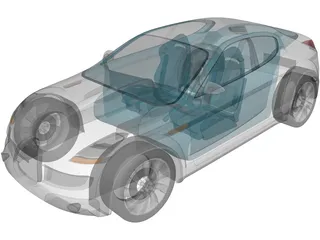 Subaru B11S Concept 3D Model