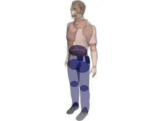 Man Worker 3D Model