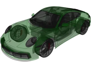 Porsche 911 Carrera S (2019) 3D Model