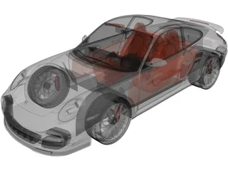 Porsche 911 Turbo (2010) 3D Model