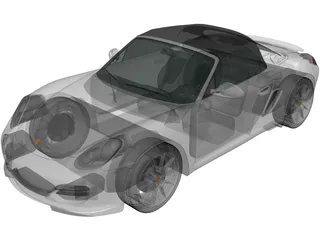 Porsche Boxster Spyder (2011) 3D Model