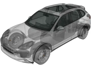 Porsche Cayenne S Hybrid (2010) 3D Model